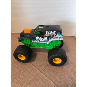 Monster Jam Bone Breaker Monster Truck Toy Vehicle Collectible Kids Lights Sound